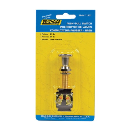 Seachoice Seachoice Push-Pull Switch Chrome Plated Brass 11901